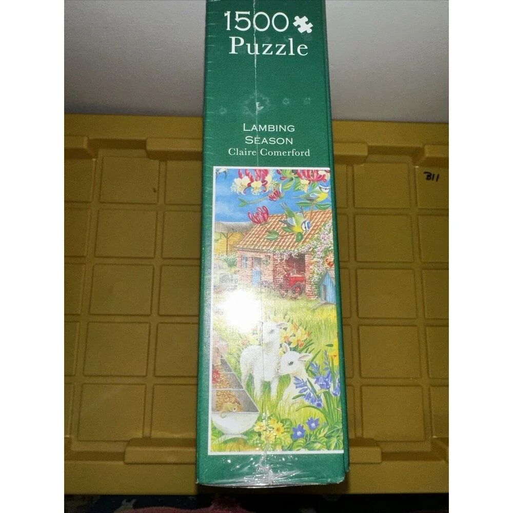 Lambing Season 1500 PIECE Falcon De Luxe JIGSAW PUZZLE Sealed B16
